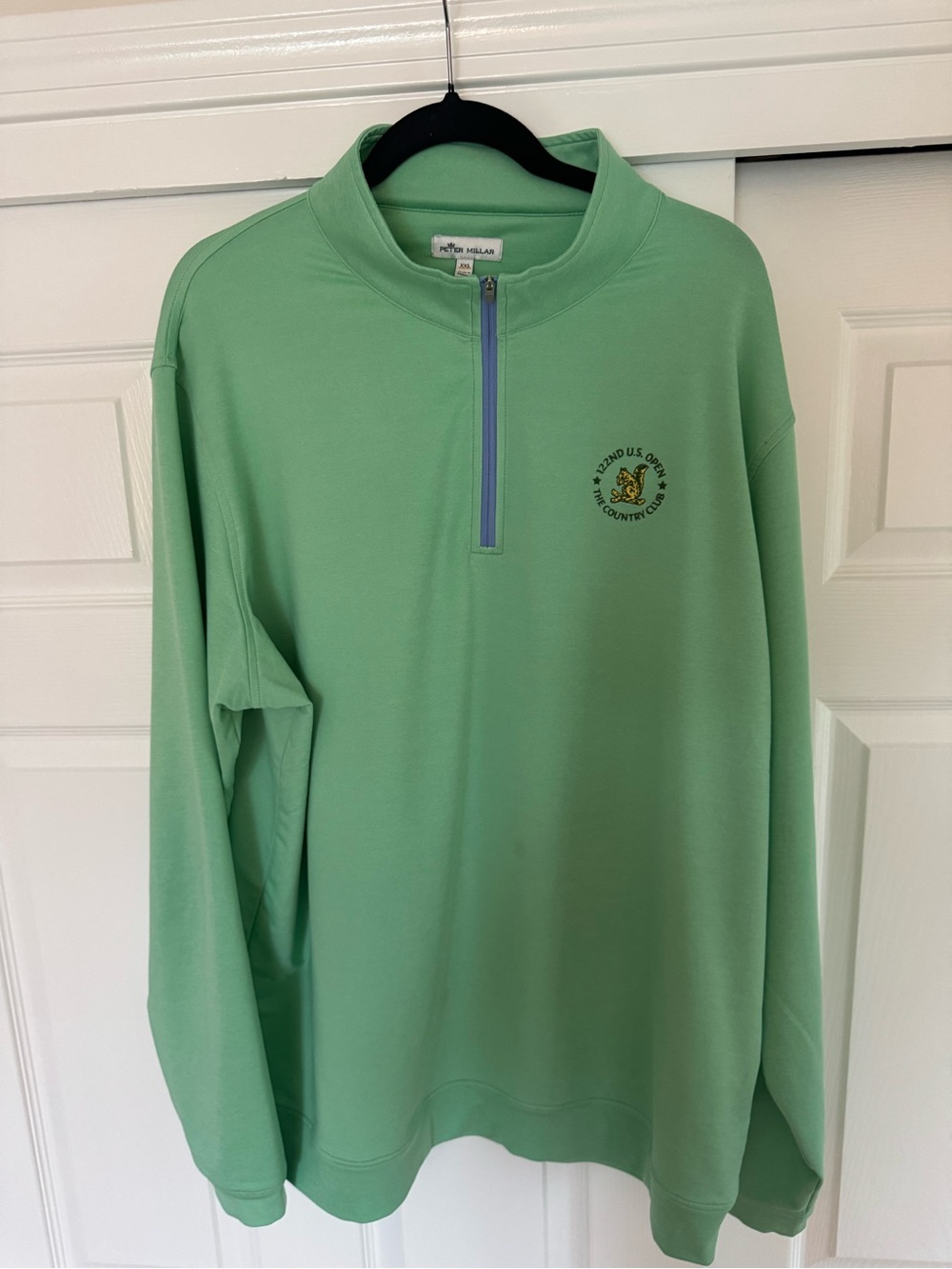 122nd U.S. Open at The Country Club - Peter Millar Green Quarter Zip - Size XXL